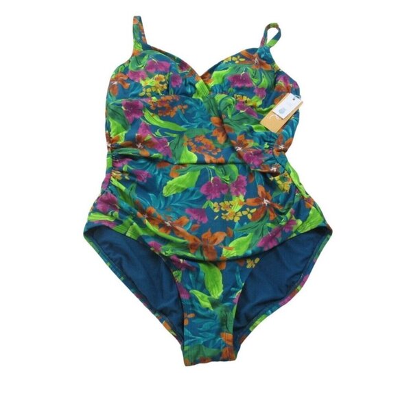 Kona Sol Bodysuit Womens L Multi Full Seat Coverage Adjustable Straps VN1345353 - Picture 1 of 11